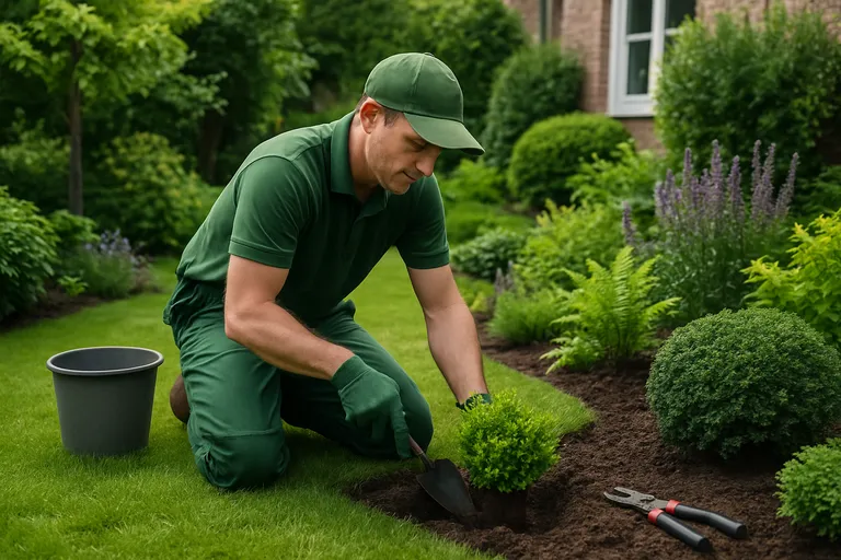 Een groene tuin met hulp van een hovenier in Harderwijk