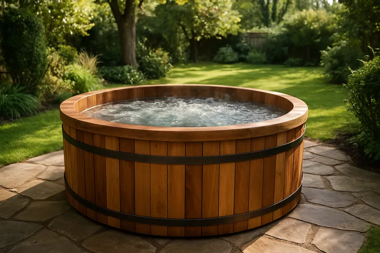 Ronde jacuzzi hout: natuurlijke luxe in je achtertuin